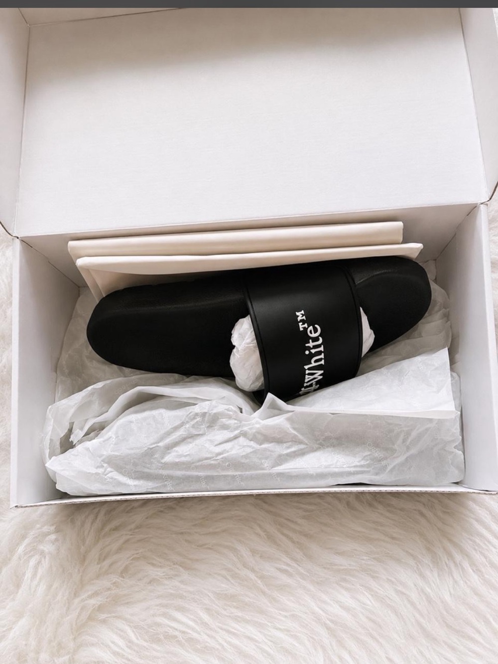 Off-White Bookish Logo Slide Sandals - Picture 2 of 4